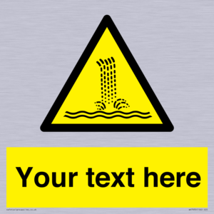 Custom warning artificial waterfall